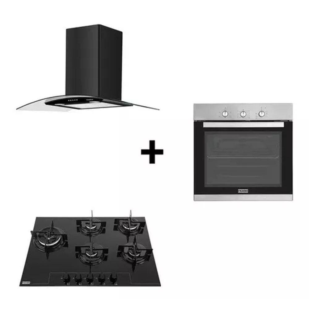 Kit Eletros De Cozinha - Coifa, Forno E Cooktop - Franke