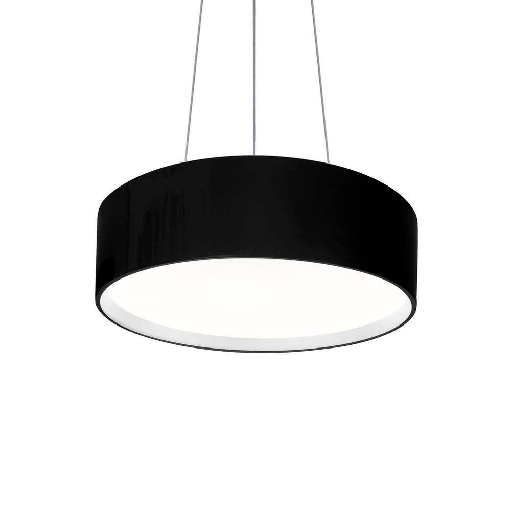 Lustre Pendente Newline Circle Sn10155 E27 Bivolt Preto e Branco