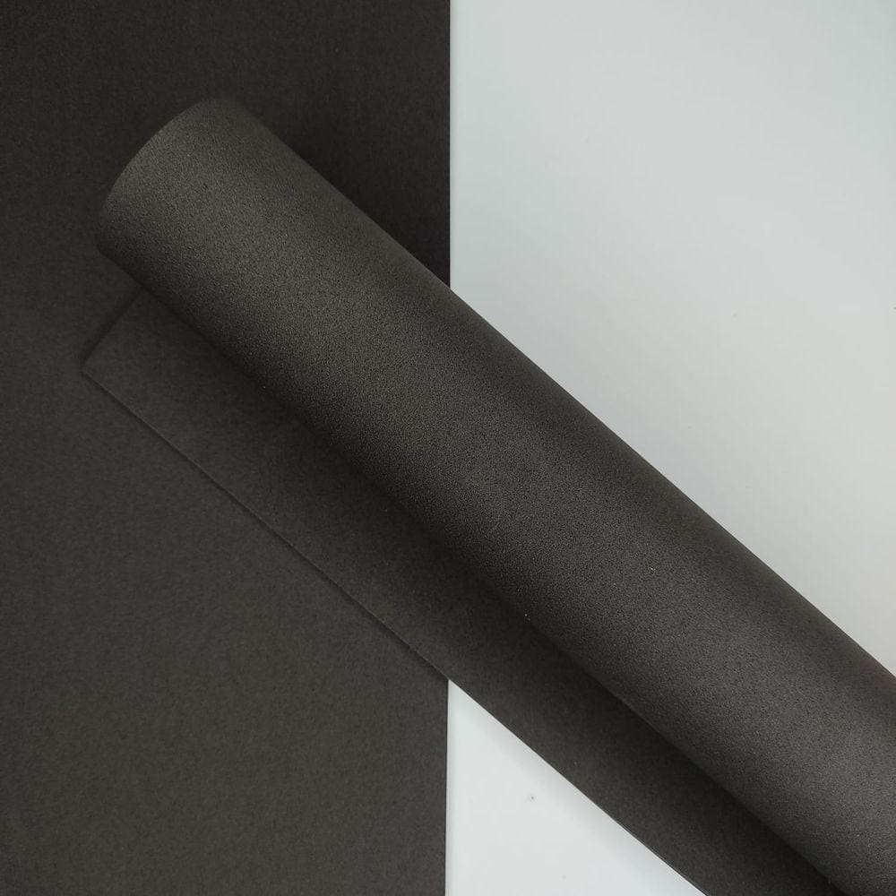 Pacote 05 Folhas Eva 4mm 40x48 Make+ Preto