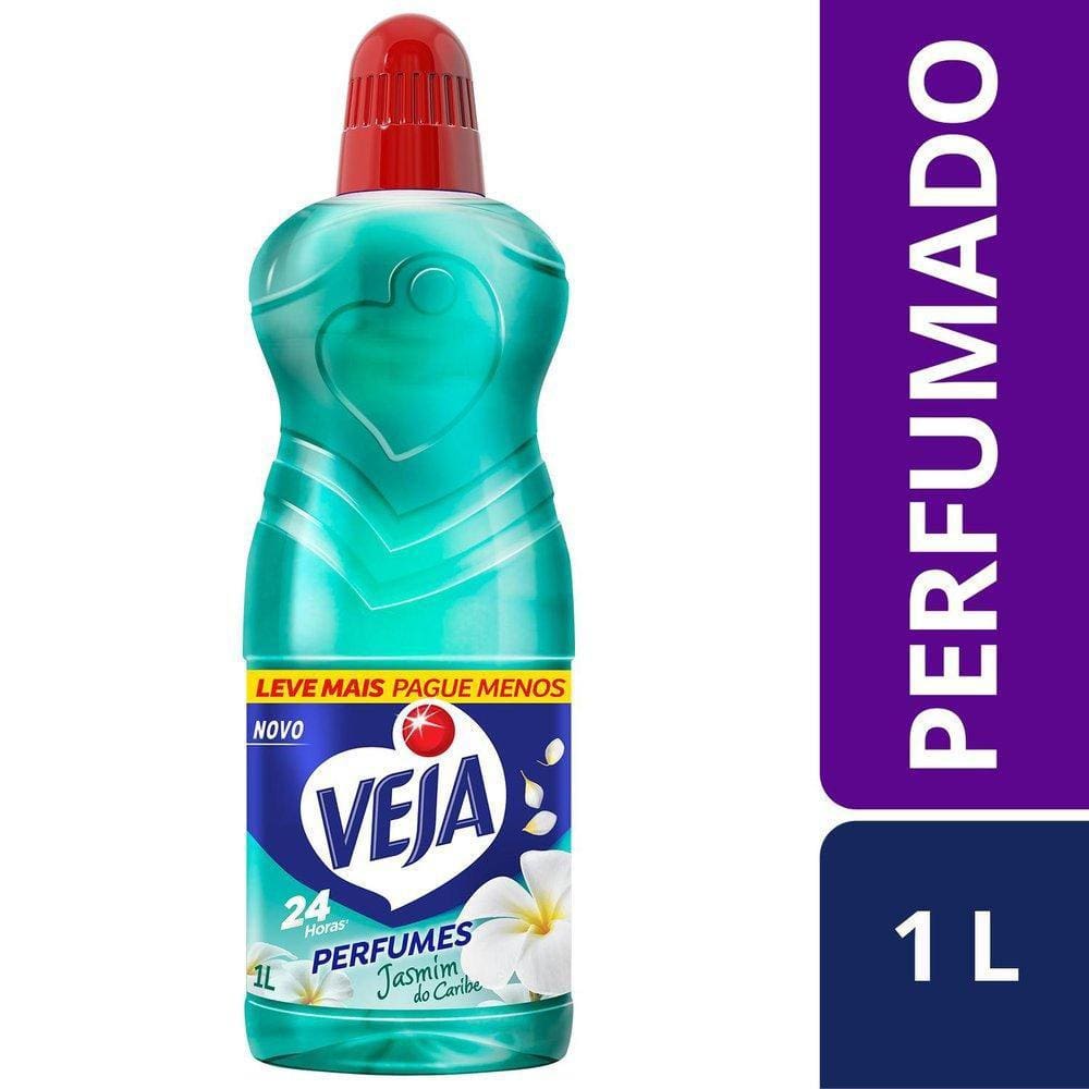Limpador Perfumado Veja Jasmim do Caribe 1L Jasmim
