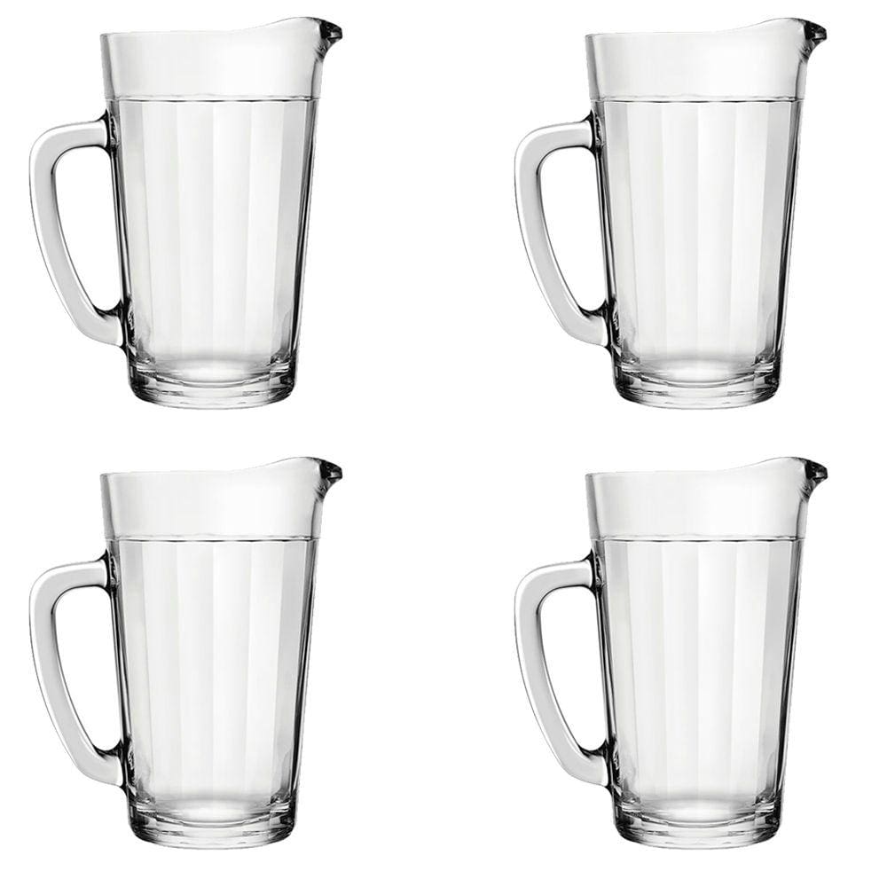 Jogo de Jarra Copo Americano 750ml Água Suco Refrigerante 4 Peças Nadir