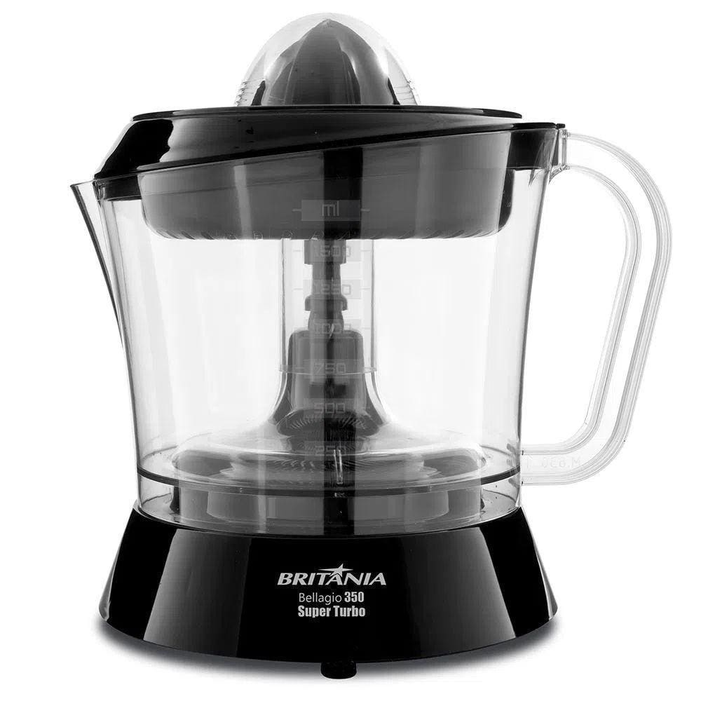 Espremedor De Frutas Britania Bellagio 350 Turbo Preto 220V