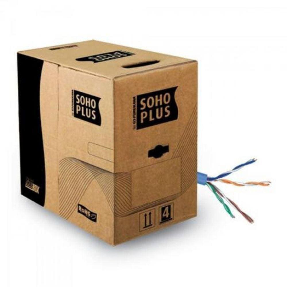 Cabo De Rede Cat5E Cmx Azul Cx 305M Sohoplus