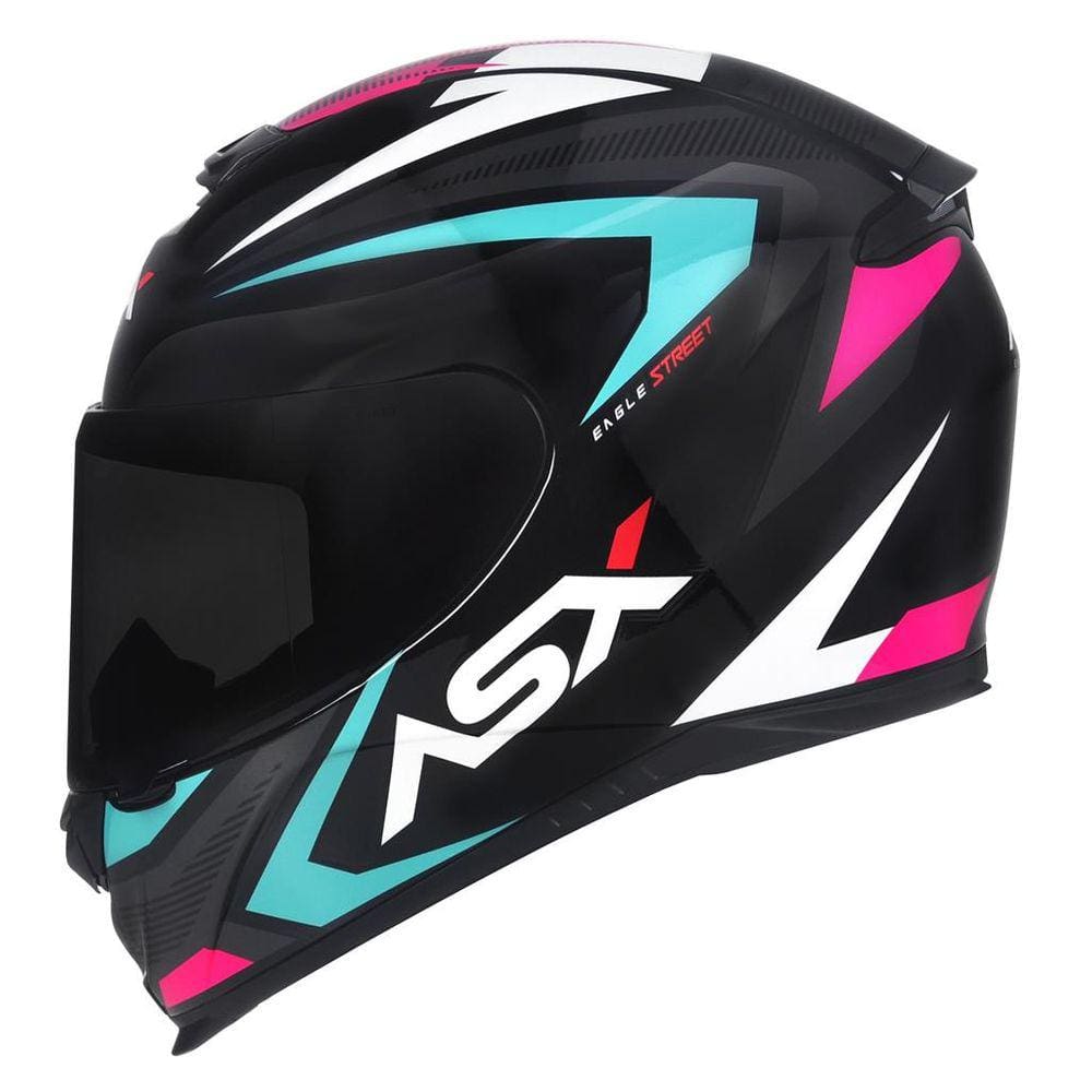 Capacete Feminino Asx Eagle Street Rosa Fechado Esportivo