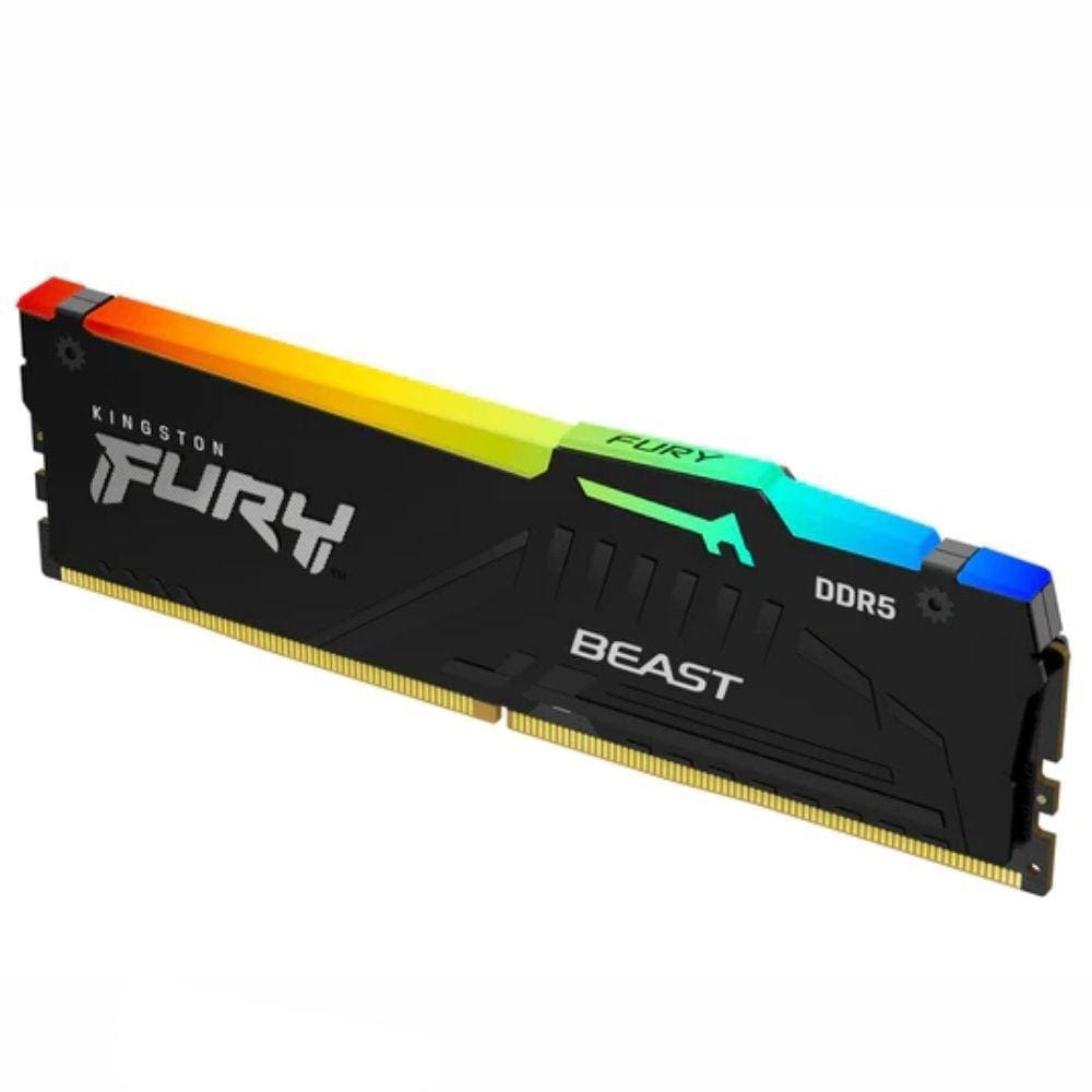 Memoria DDR5 Kingston Fury Beast RGB 16GB 5200Mhz KF552C40BBA-16