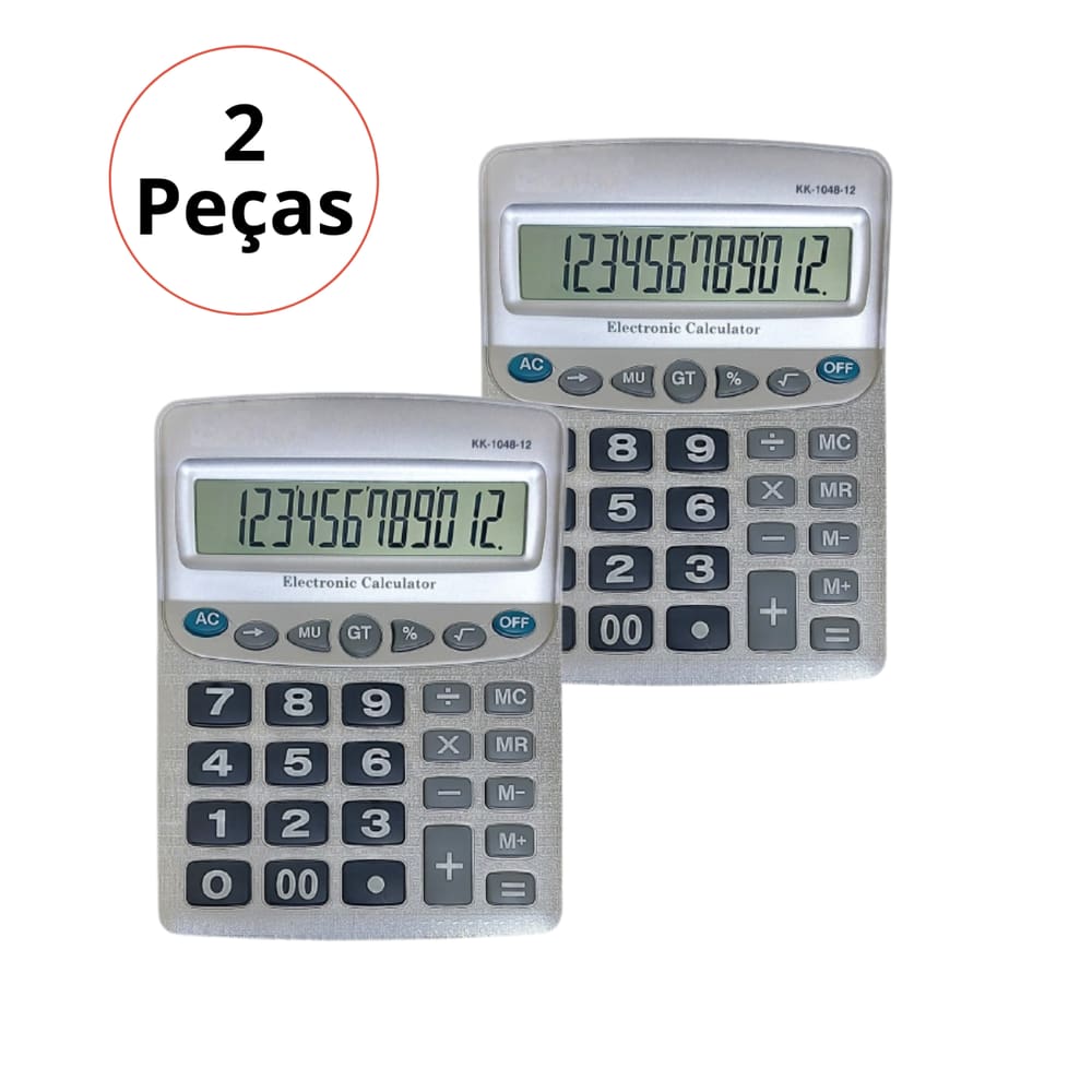 Kit 2 Calculadora Grande Gigante Balcão Problema Visão Idoso