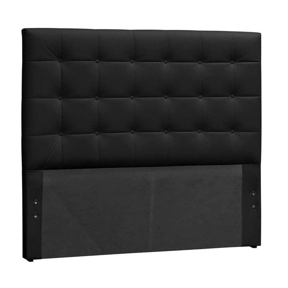 Cabeceira EBox Clean King 1,95m Em Corino Preto