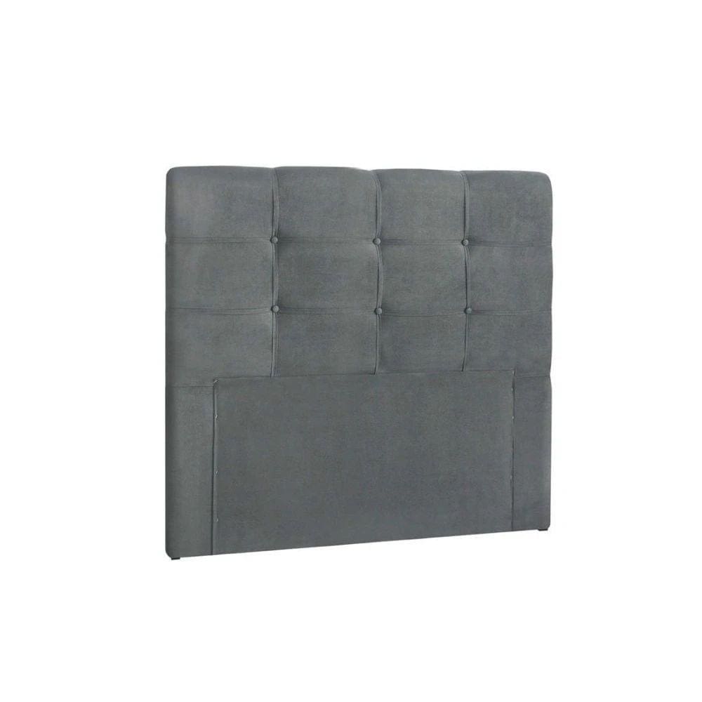 Cabeceira EBox Clean Solteiro 90cm Em Suede Cinza