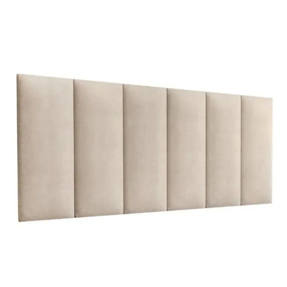 Cabeceira Modular EBox Queen 60x160 Em Suede Bege