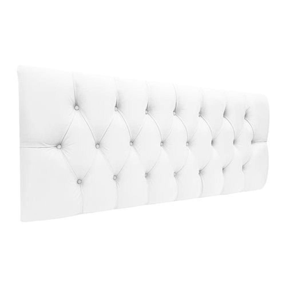 Cabeceira EBox Paris Casal 1,40m Painel Em Material Sintético Branco