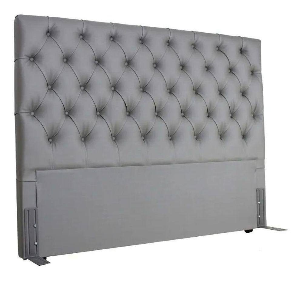 Cabeceira EBox Paris King 1,95m Em Material Sintético Cinza