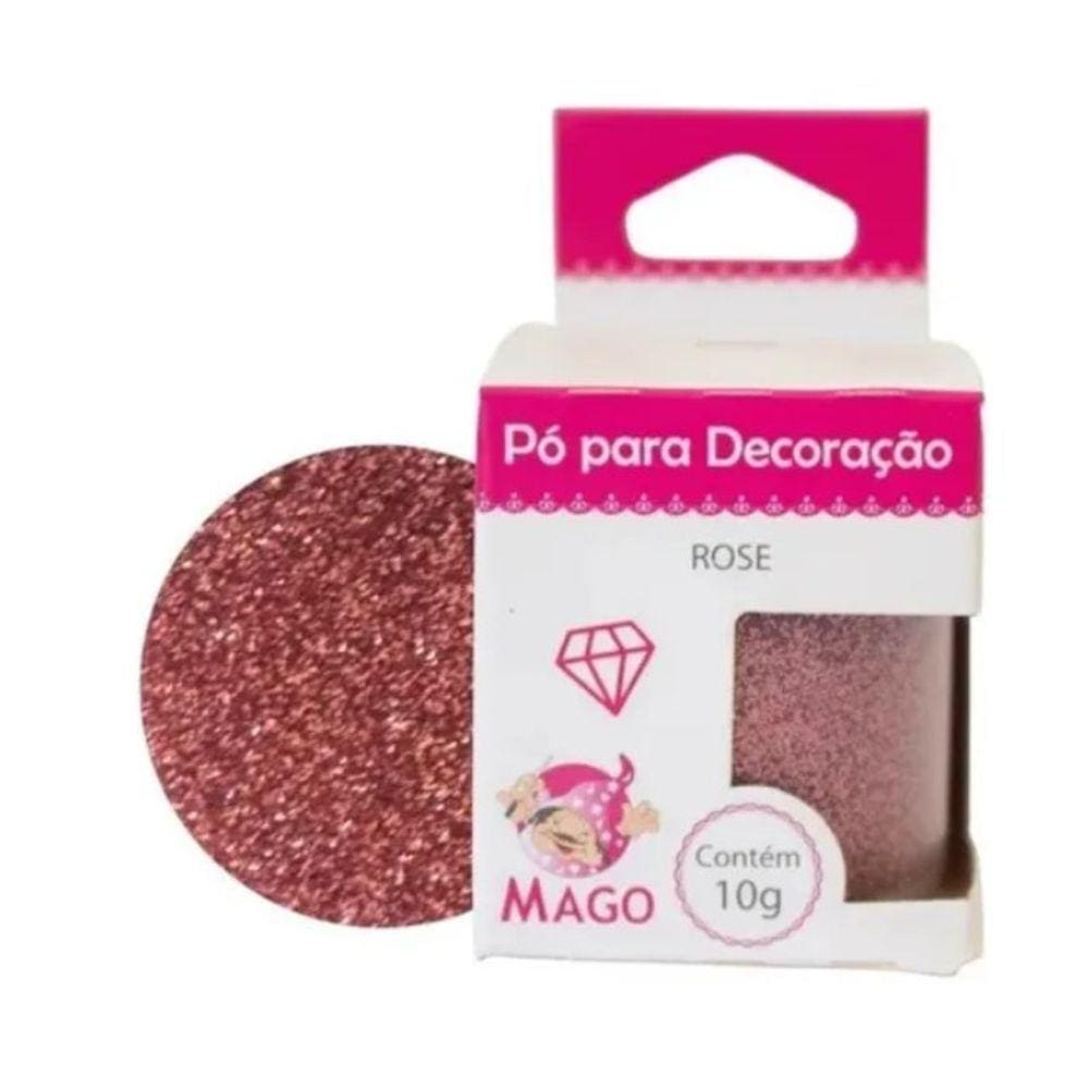 Pó Para Decoração Comestível Mago Rose 10gr