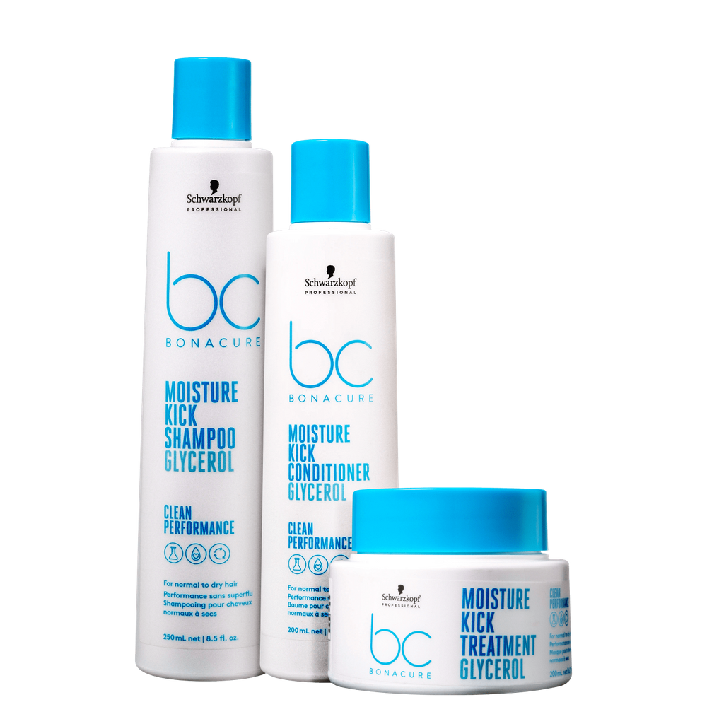 Kit Schwarzkopf Professional BC Bonacure Clean Performance Moisture Kick Trio (3 Produtos)