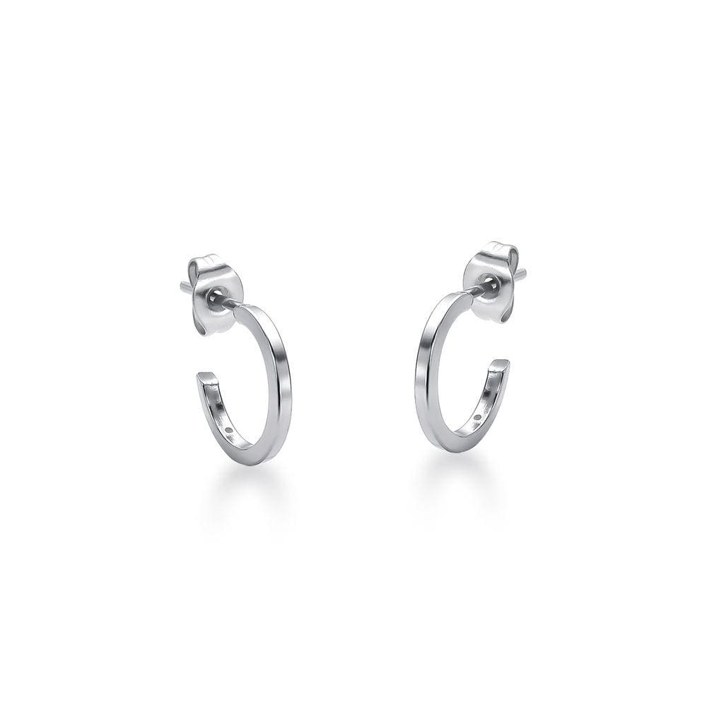 Brinco De Argola De Tarraxa Masculino Aço Inox Hipoalérgico