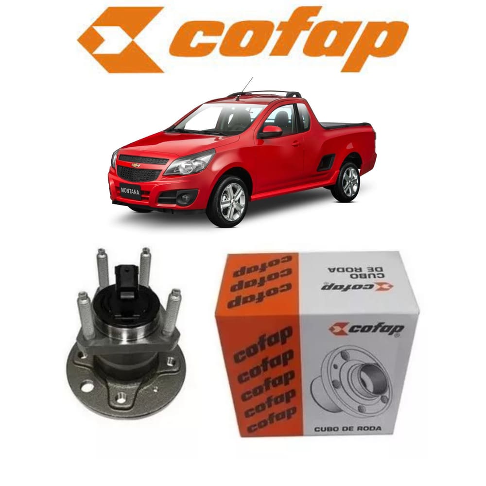 Cubo de Roda Novo Cofap Traseiro GM Montana 1.4 2015 2016