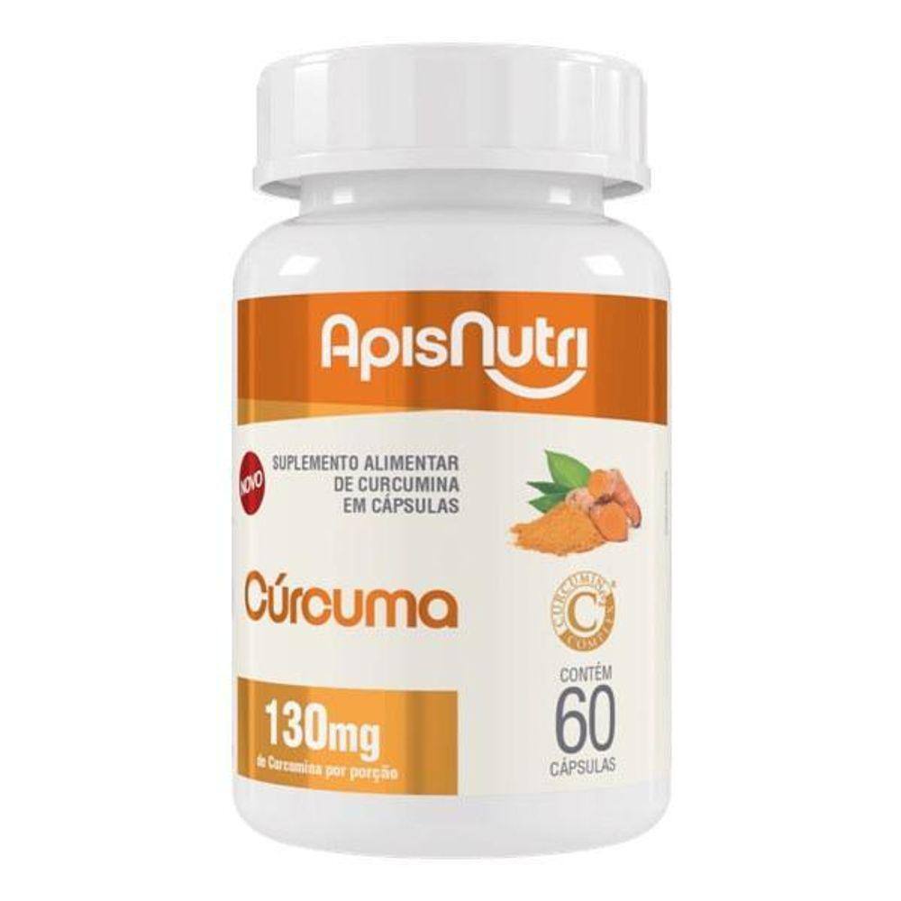 Cúrcuma 500Mg 60 Cáps - Apisnutri