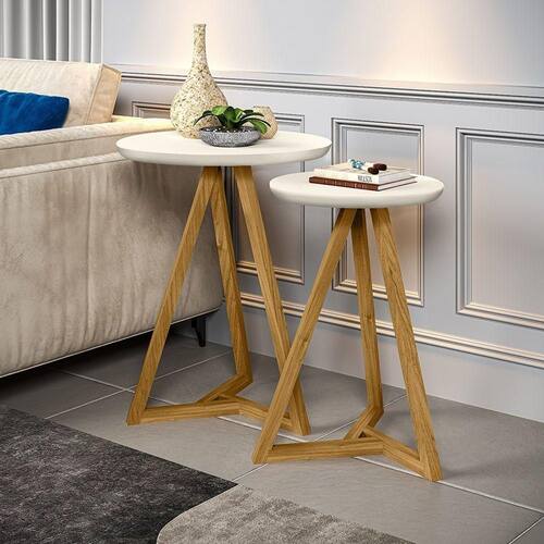 imagem-Mezanino Lateral Classic Off White/Nature - Tebarrot