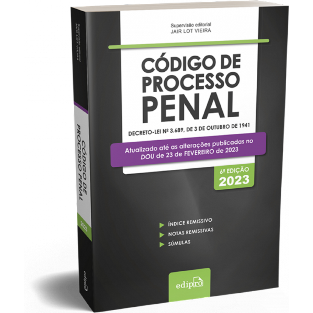 Código De Processo Penal 2023 - Míni