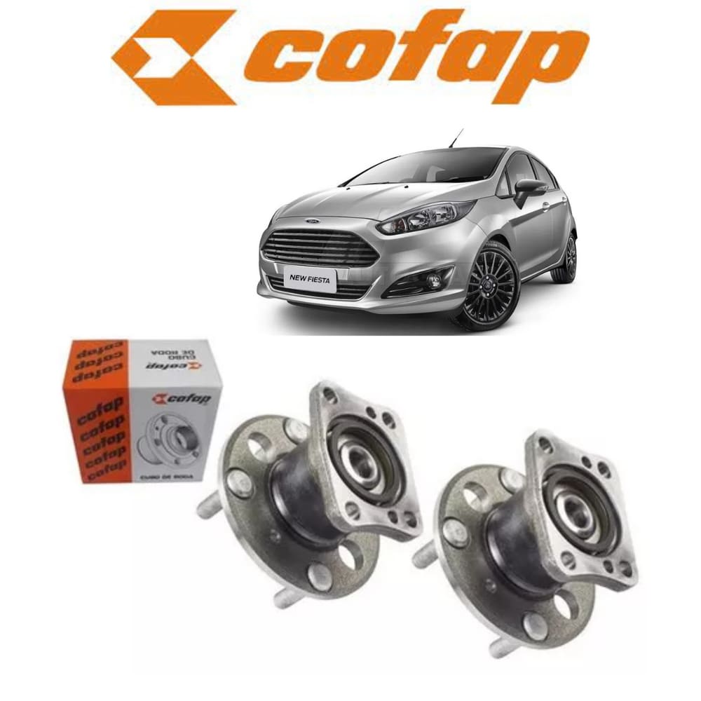 Par Cubo de Roda Cofap Traseiro Ford New Fiesta 2016 2017