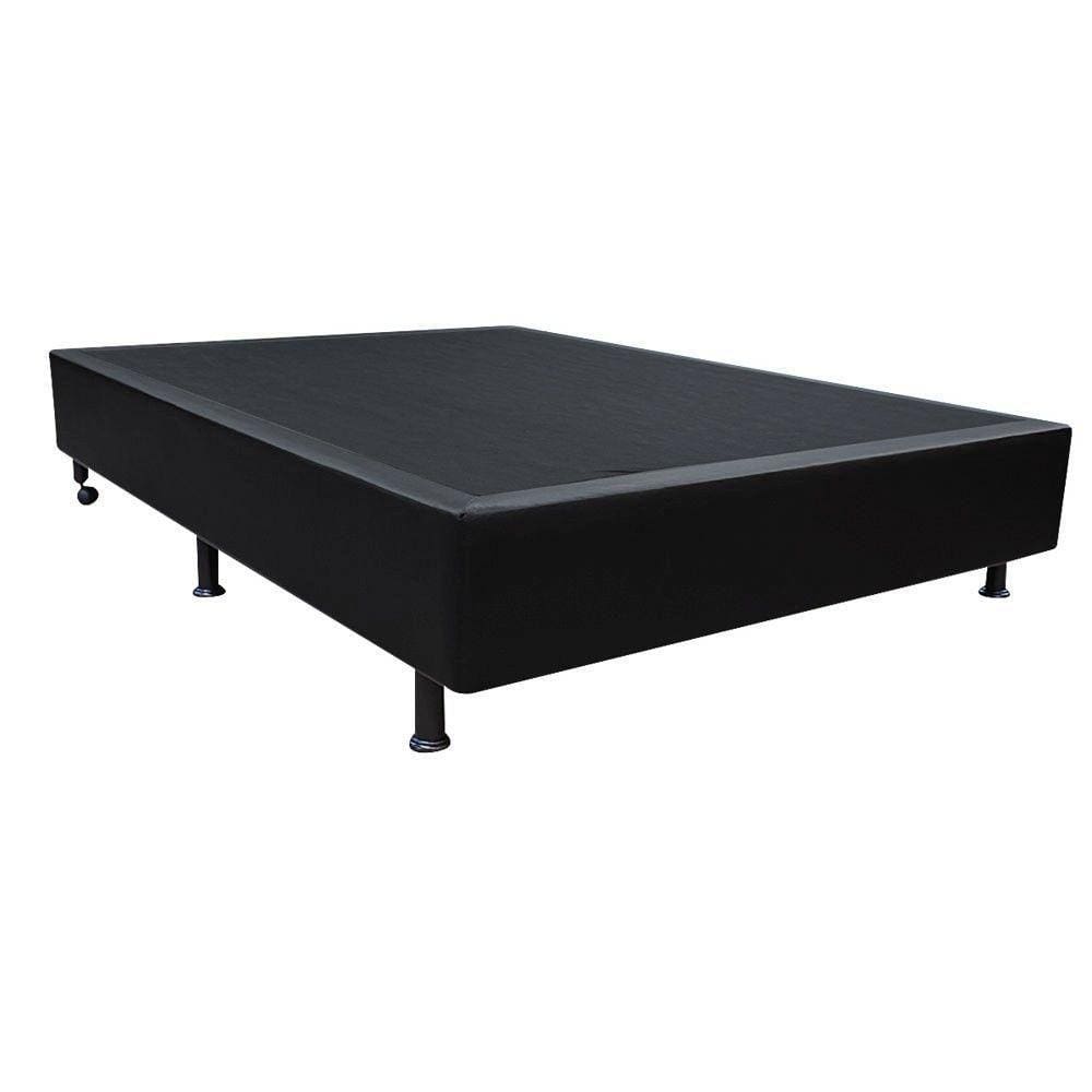 Base Box Para Cama Viúva 128x188cm Liz S05 Sintético Preto - Mpozenato