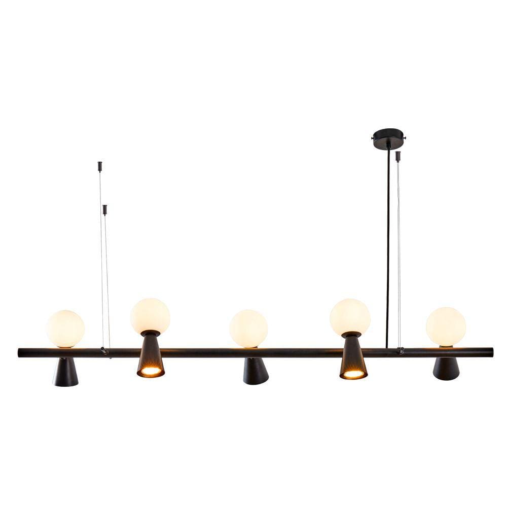 Lustre Pendente Nordecor Teas 2470 Preto G9 / Gu10 Bivolt