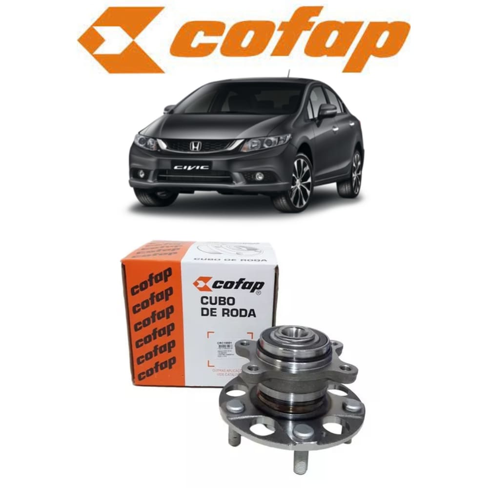 01 Cubo de Roda Traseiro Cofap  Honda Civic 2.4 2012 2013