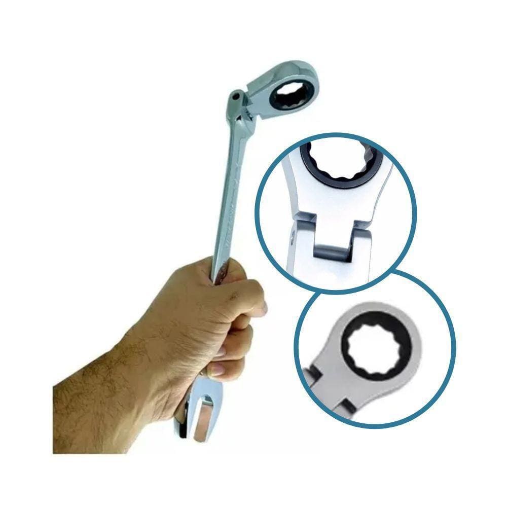 Chave Combinada Articulada Com Catraca Starfer 14Mm