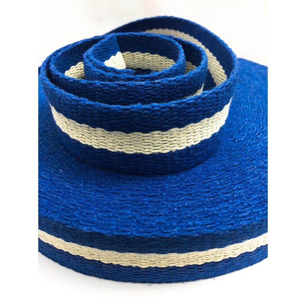 Alça de Algodão Reforçada 3 cm Royal com Faixa Cru MW 433 - 20 Metros