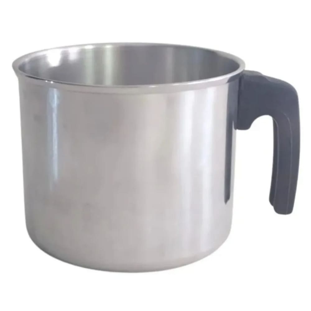 Leiteira Fervedor Caneco Polido Em Alumínio 12cm (1 Litro)
