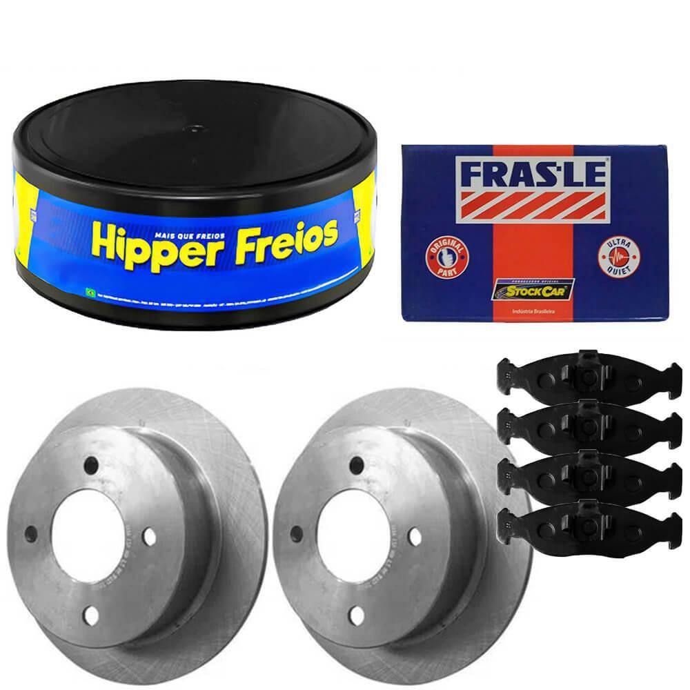 Kit Pastilha Disco Dianteiro Sólido Fiesta 1.0 Hipper Freios