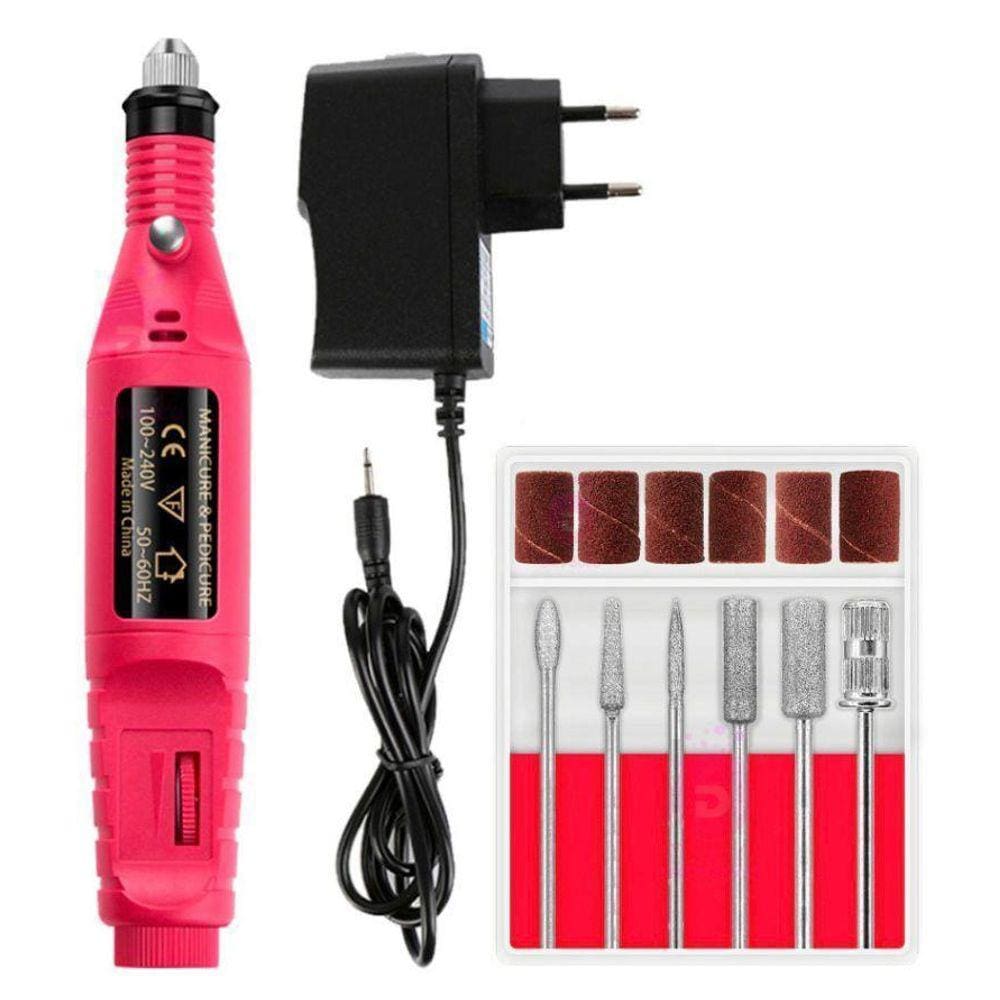 Lixa Lixadeira Motor Unha Elétrica Bivolt 110/220V Portátil