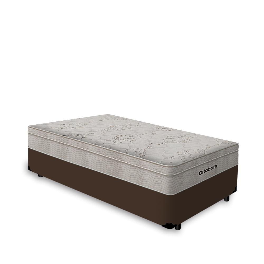 Cama Box Solteiro + Colchão de Molas Ensacadas Ortobom AirTech SpringPocket 88cm