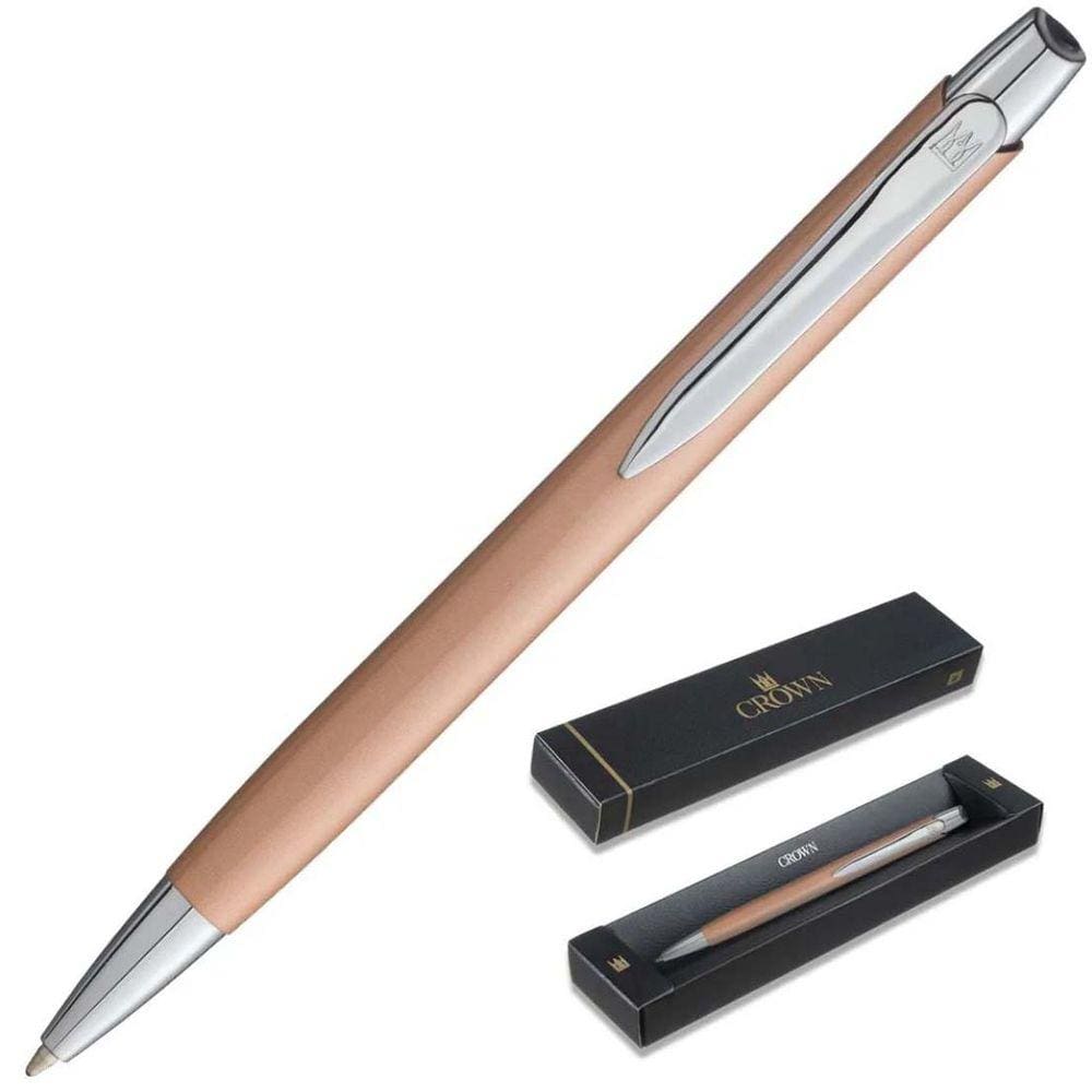 Caneta Esferográfica CROWN Berna Luxo Premium Bronze