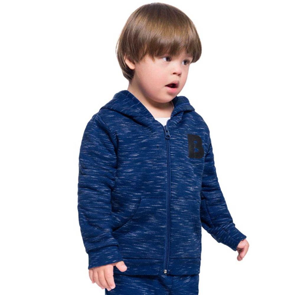 Jaqueta  Infantil Com Capuz Moletom Flamê Masculina Brandili  Ref: 53965 1/3