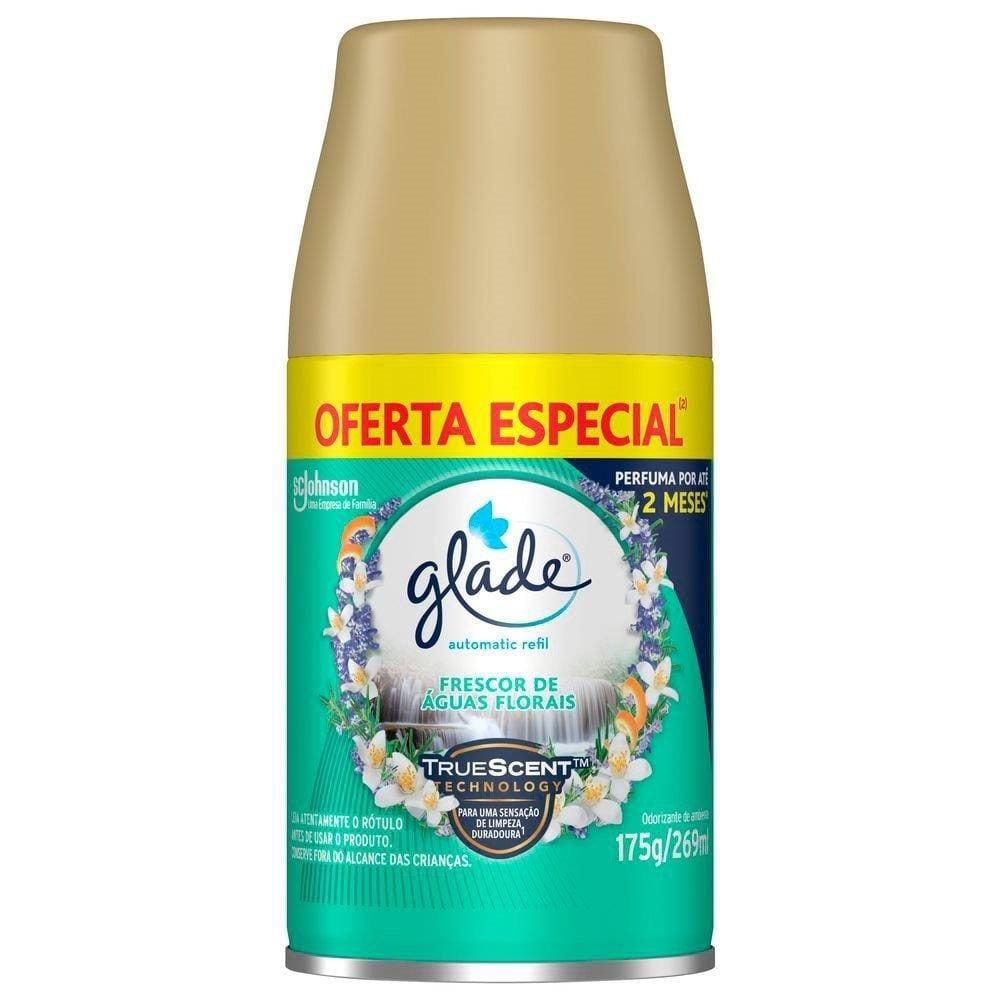 Purificador de Ar Glade Refil Automatic Frescor Aguas Florais 269Ml Oferta Especial