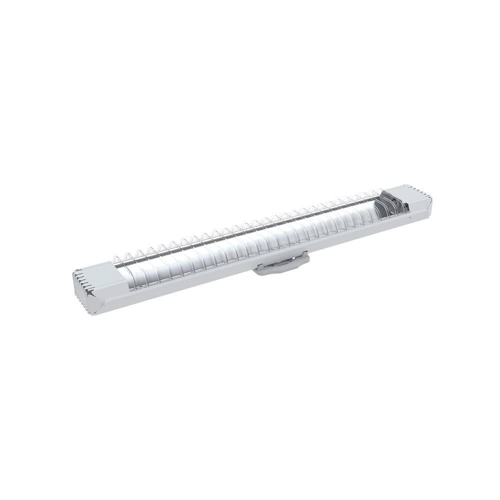 6 Luminárias Sobrepor Taschibra Lumifácil 60cm Com 1 Tubuled Luz 6500K Bivolt Branco