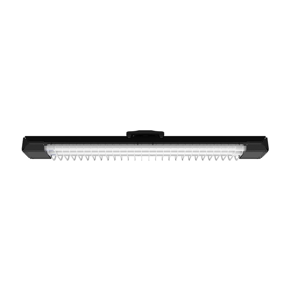 Luminária Taschibra Lumifacil Pequena 2X T8 Led Preta 4000K Luz Neutro Suave Bivolt