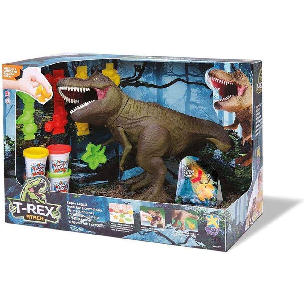 Dinossauro T-Rex Ataca 8170 Diver Toys