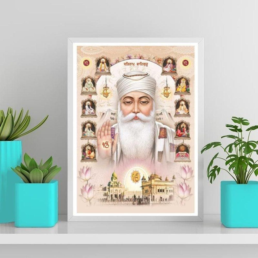 Quadro Guru Nanak Dev Ji 33X24Cm