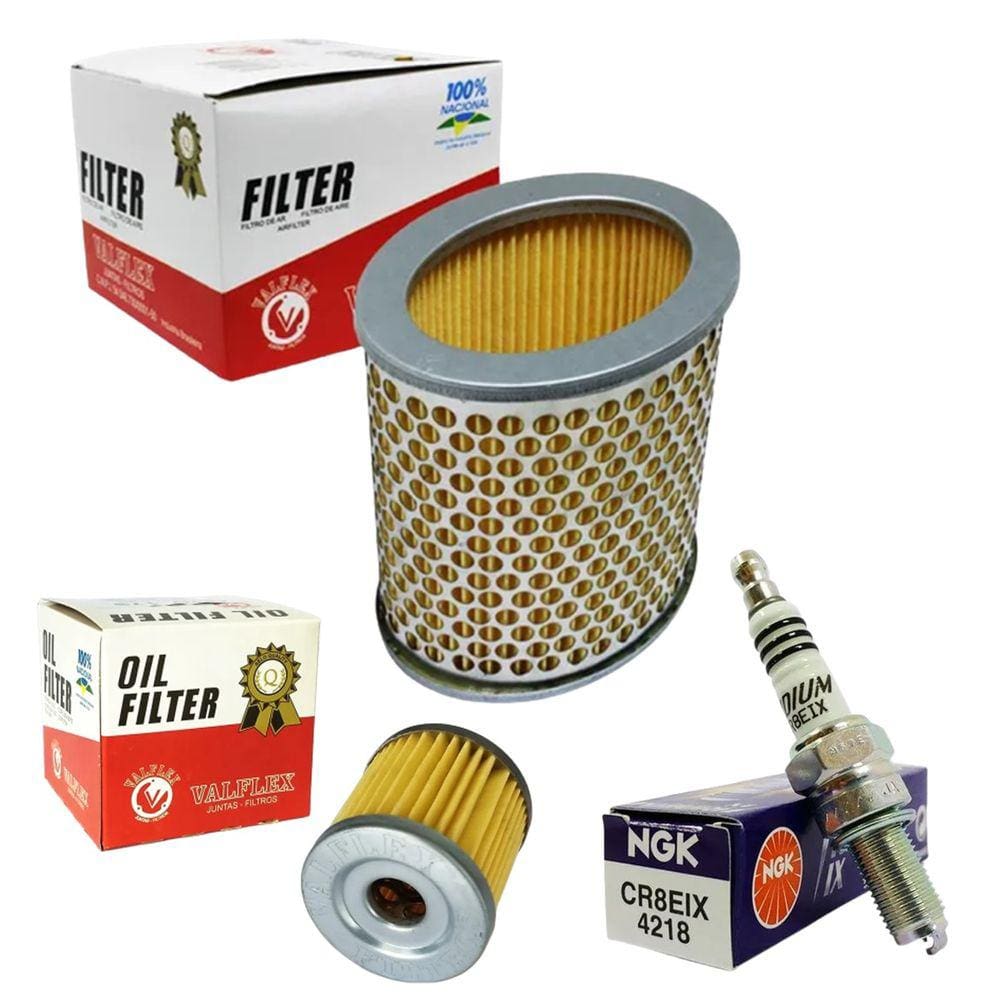 Kit Filtro Ar, Filtro Oleo, Vela Iridium Next 250 2013..2017