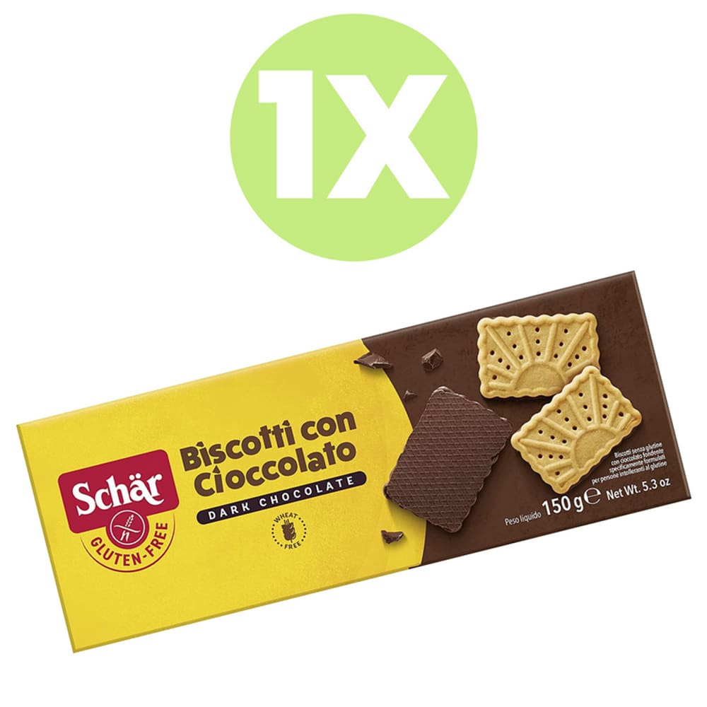 Biscoito Biscotti Con Cioccolato Sem Glúten Schar 150g