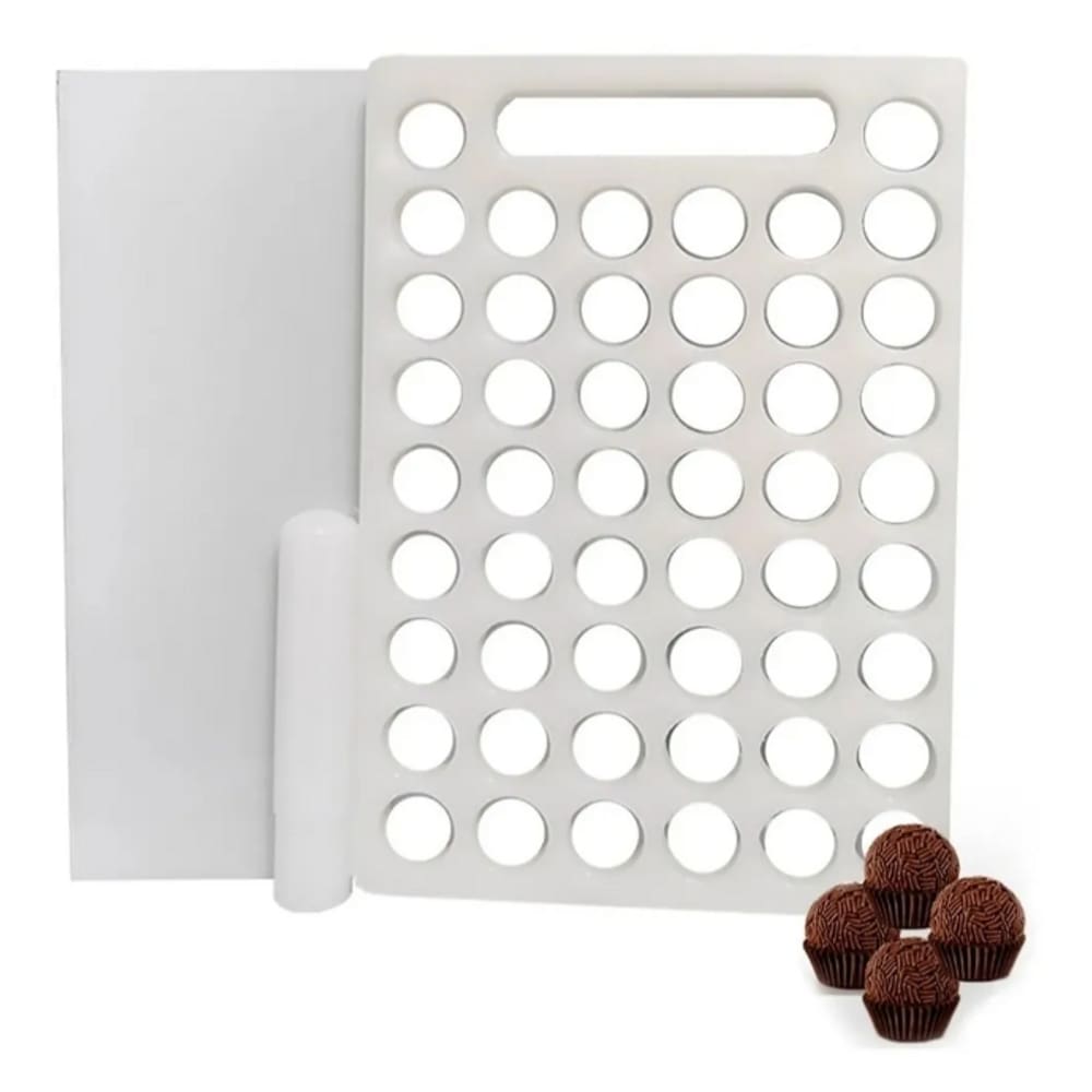 Placa Porcionadora De Doces Brigadeiro Beijinho 15g 50 Furos