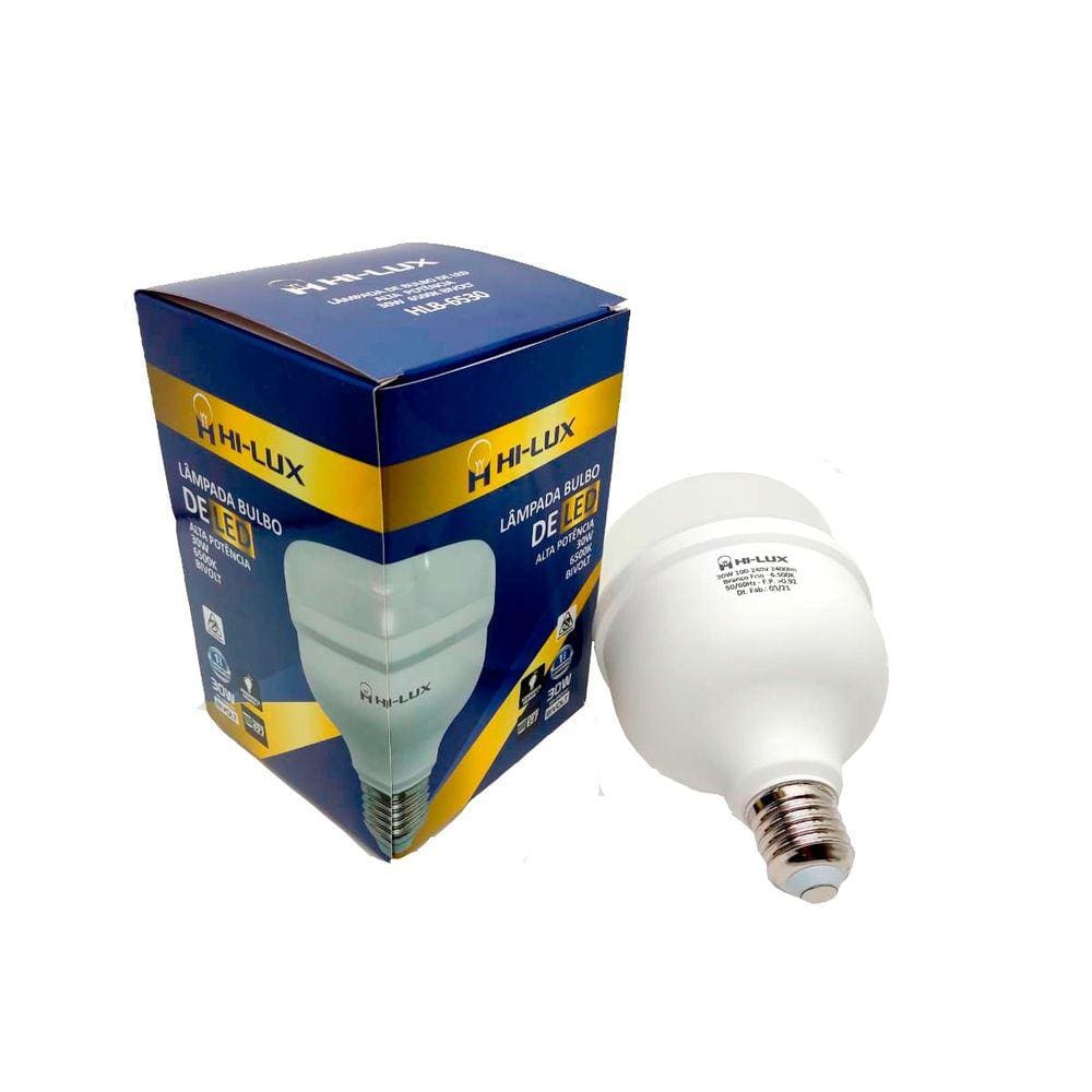 Kit 10 Lampadas De Led Alta Pot 30W 6500K Branco Frio