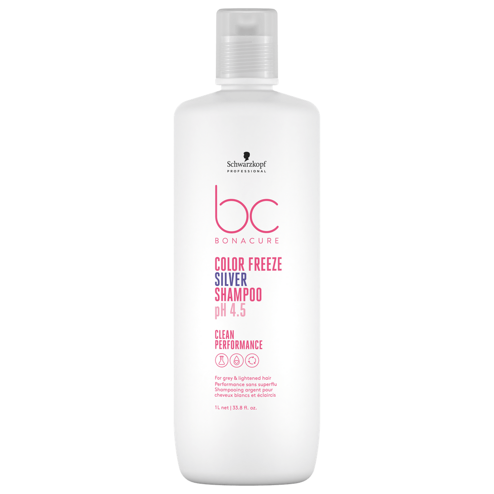 Schwarzkopf Professional BC Bonacure Clean Performance Color Freeze Silver - Shampoo Matizador 1L