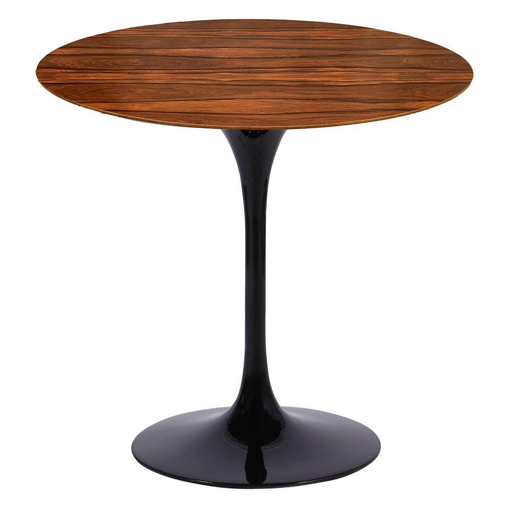 Mesa Saarinen Redonda Pau Ferro 137cm - Base Preta