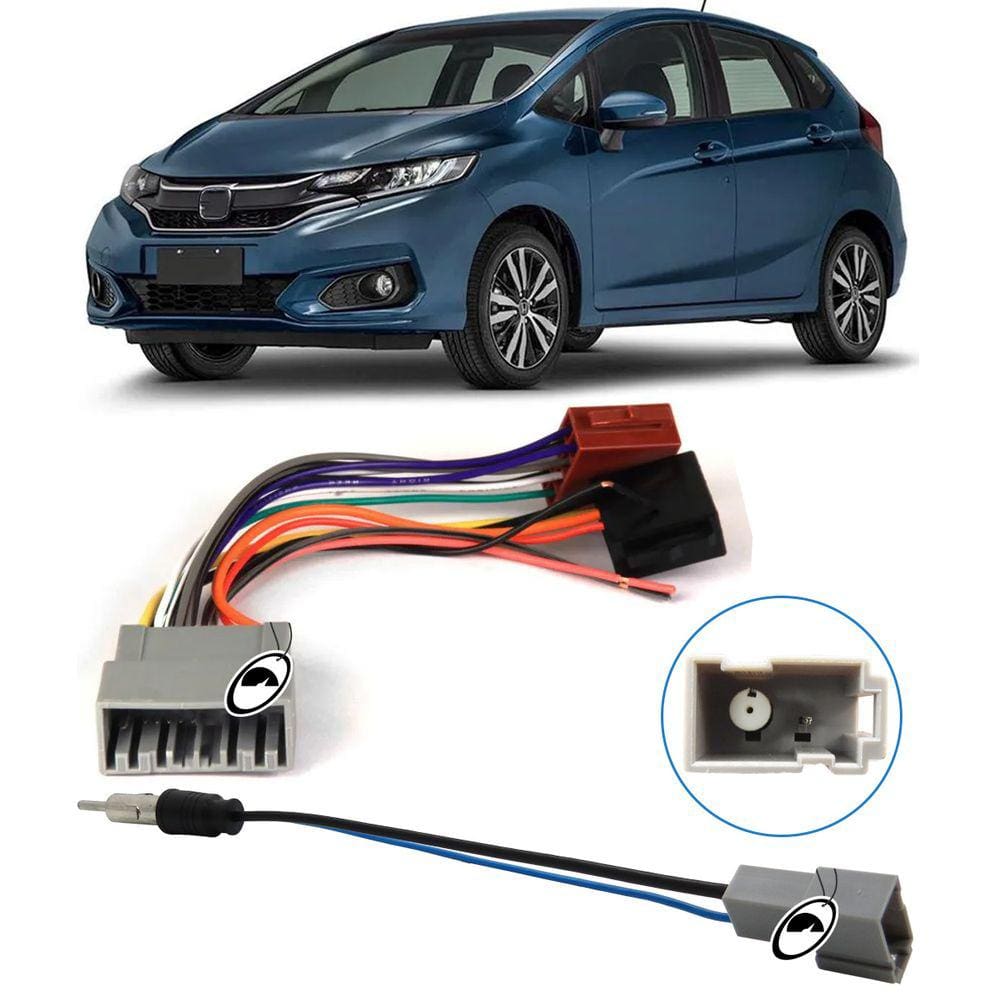 Chicote de Ligação + Chicote Adaptador de Antena Fit 2018 Em Diante
