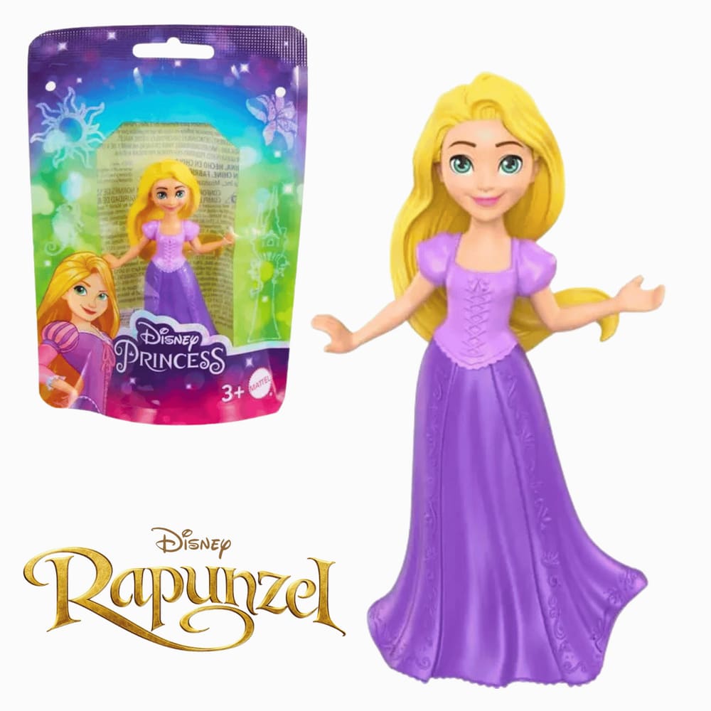 Mini Boneca Infantil Princesa da Disney Rapunzel 5 cm Mattel