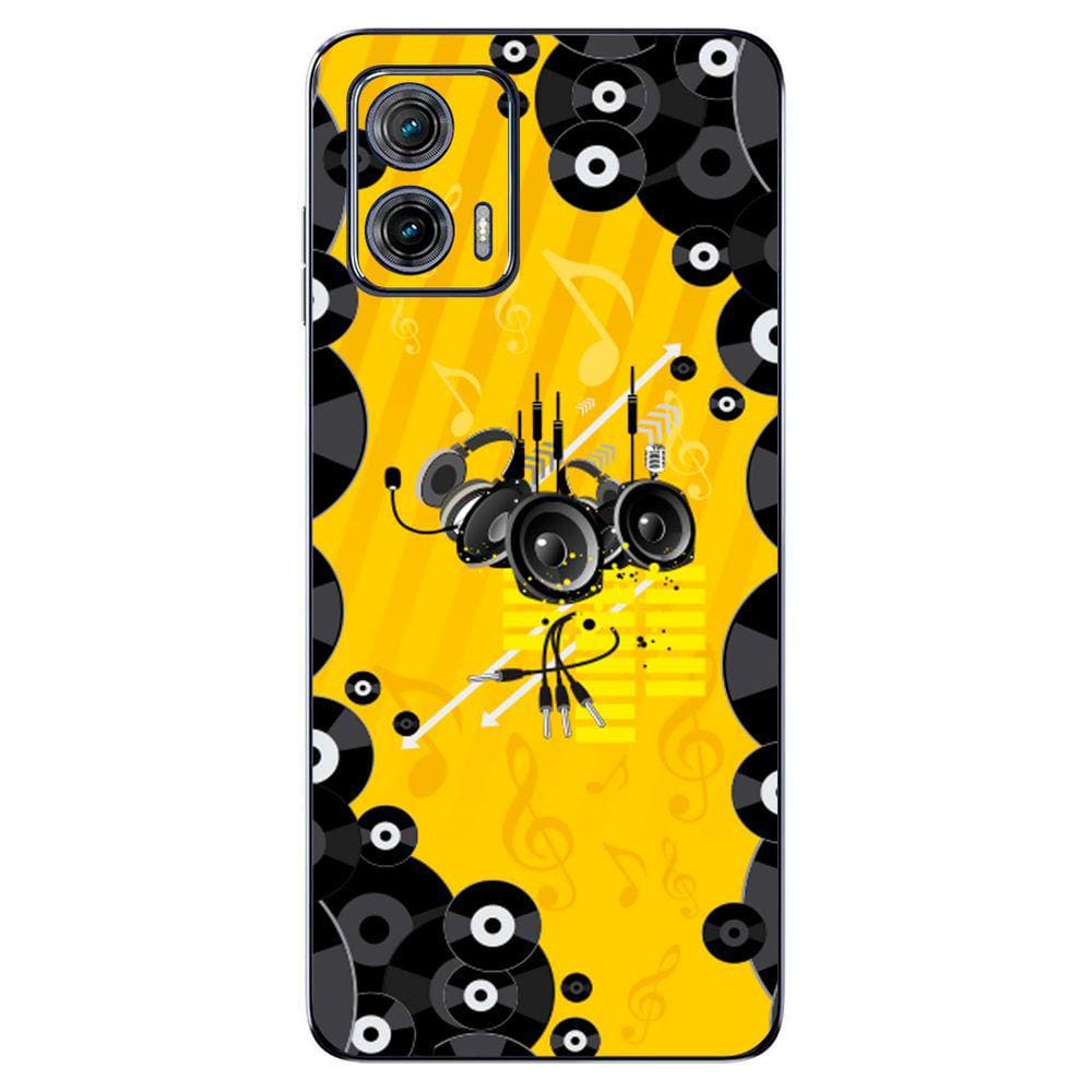 Capa Adesivo Skin354 Verso Para Motorola Moto G73 2023