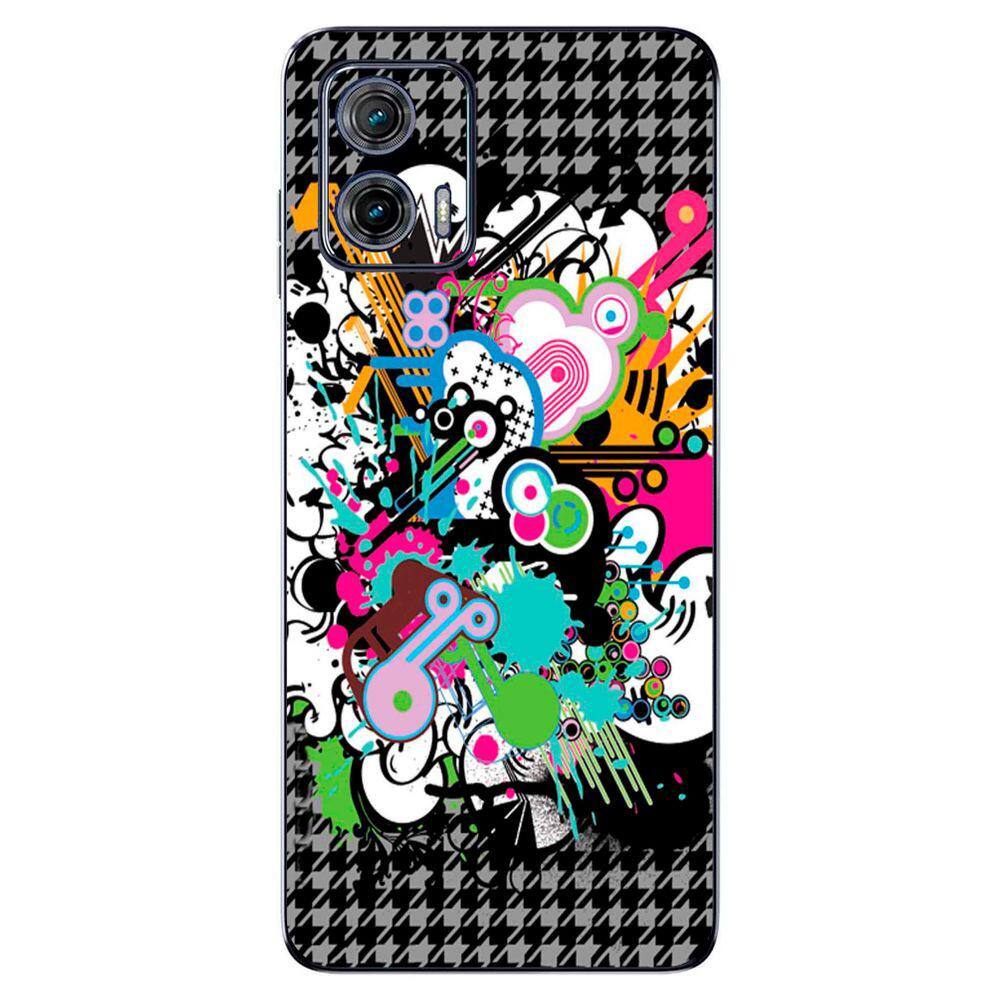 Capa Adesivo Skin022 Verso Para Motorola Moto G73 2023