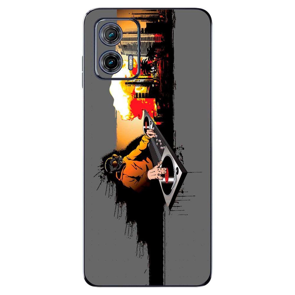 Capa Adesivo Skin264 Verso Para Motorola Moto G73 2023